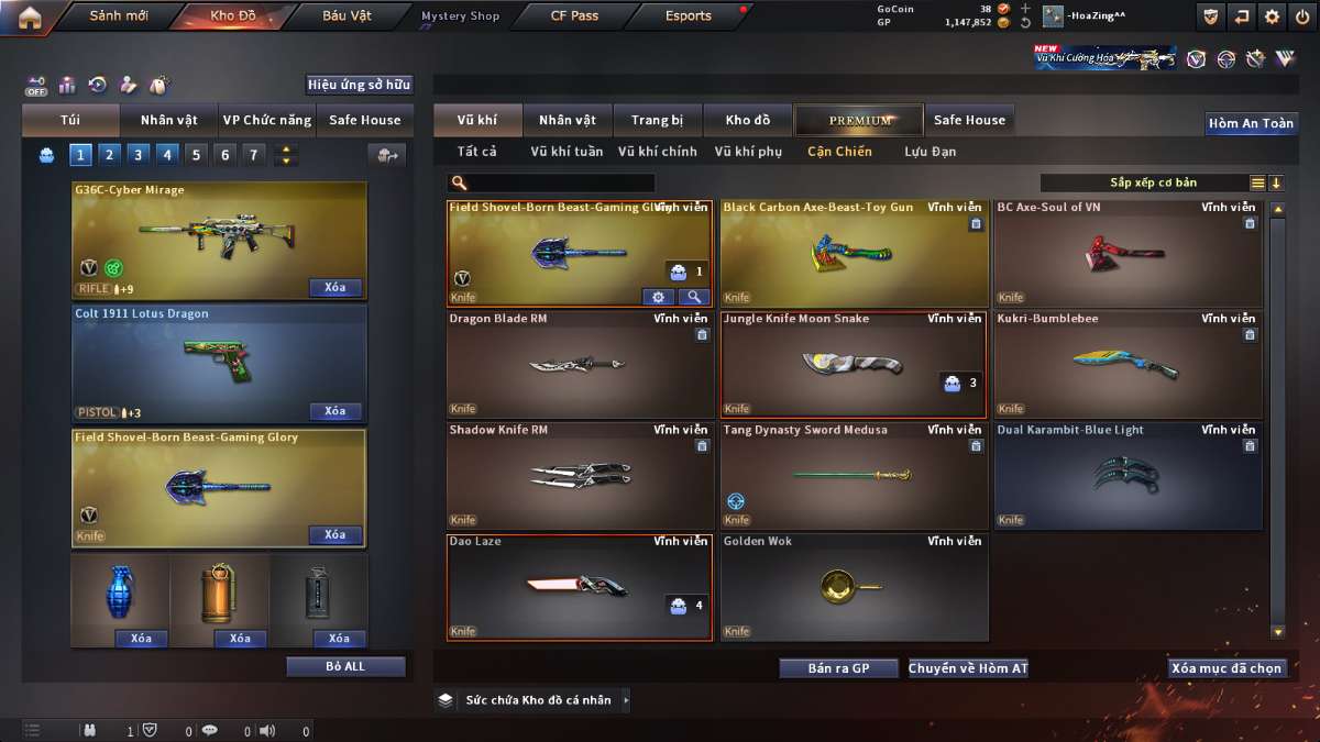 shop acc cf uy tin gia re